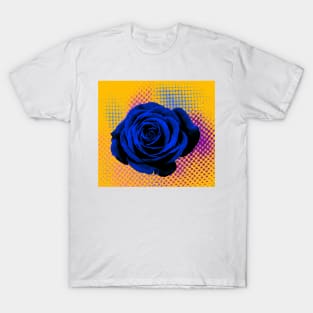 Rose bluem orange, fucsia, pop art T-Shirt